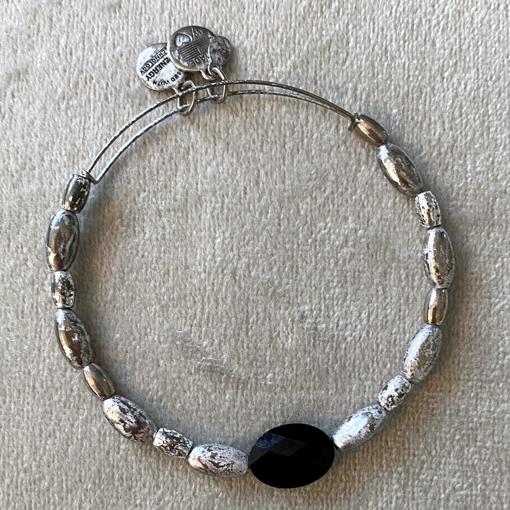 Alex and Ani Beaded Silver Bracelet